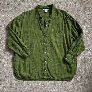 Old Navy Linen Boyfriend Button Down Shirt